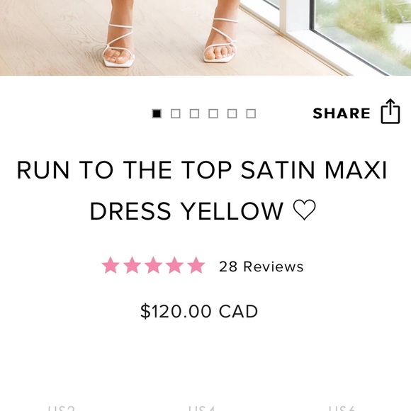 Hello Molly RUN TO THE TOP SATIN MAXI
DRESS YELLOW - Picture 9 of 10